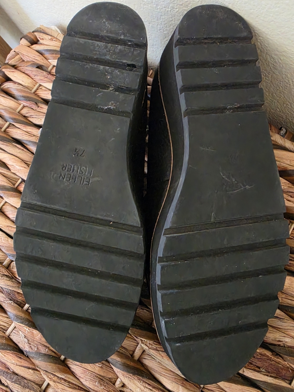 Eileen Fisher Ells Smooth Leather Loafer Wedge, 7.5 - Picture 9 of 11